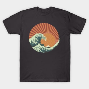 Kanagawa Wave Japanese Patterns by Tobe Fonseca T-Shirt